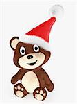 Teddy Bear Wearing Santa Hat