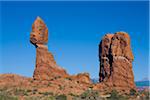 People at Rock Formations, Arches National Park, Utah, USA