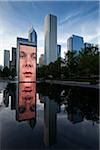 Crown Fountain, Millennium Park, Chicago, Illinois, USA