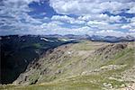 View from the alpine tundra in Rocky Mountain National Park, Colorado, U.S.A.