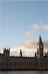 The buildings of the House of Parliament and Big Ben - Copy Space