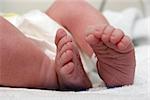 New born baby's two feet