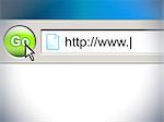Enter to the World Wide Web. It’s a close up of an address bar. Great for part of a techie design.