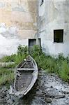 old abandoned fishing boat