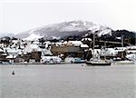Conwy, North Wales, after a heavy snowfall.