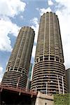 Chicago public parking's buildings seen from a riverboat. Canon 20D