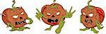 Vector tomato zombie