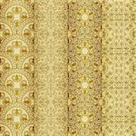 vector seamless golden patterns, oriental style can be used as background, bookmarks, wrapping paper or wallpaper