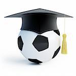 footbol school isolated on a white background