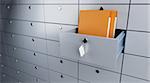 safe storage of documents opened empty bank cel