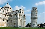 Square photo crop of the famous leaning tower of Pisa.