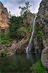 Beautiful waterfall in the National Park of Serra da Estrela in Portugal.