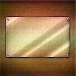 Blank glass plate background. Futuristic screen with copy space