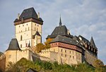 Karlstejn Castle at sunset