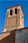 Bell tower near the Plaza Mayor in Tordesillas, Spain