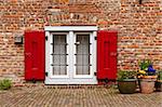 Window with Curtain in the Dutch City