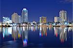 View of downtown St. Petersburg, Florida, USA.