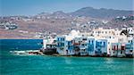 An image of the beautiful island Mykonos Greece