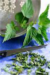 Nettles and chopped nettles