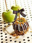 Caramel and Chocolate Covered Apple with Cashews; Granny Smith Apples