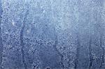 An icy window pane (macro zoom)