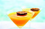 Summerstar Martinis with passion fruit and champagne
