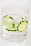 Gin and tonic with cucumber