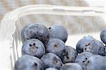 Blueberries in a plastic box