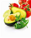 Avocado, tomatoes and chili pepper