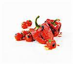 Roasted red peppers and tomatoes