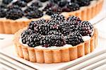 Individual Mascarpone and Blackberry Tart