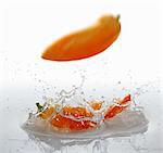 Wies Paprika ins Wasser fallen