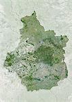 Satellite view of Centre, France. This image was compiled from data acquired by LANDSAT 5 & 7 satellites.