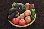 Légumes dans le panier