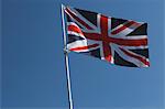 British Flag Against Blue Sky