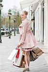 Woman carrying shopping bags