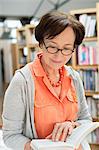 Woman reading a book