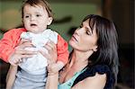 Woman consoling her granddaughter