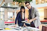 Portrait of architects working in an office