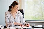 Businesswoman working in an office