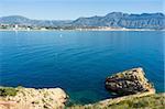 The calm waters of Altea bay, Costa blanca