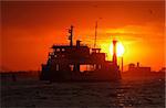 romantic sunset in Venice, Italy