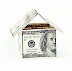 Abstract dollars concept means mortgage or hypothecation