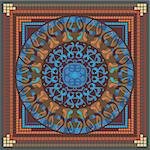 Concentric spiritual mandala pattern with abstract elements