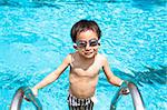 happy boy in Swimming Pool