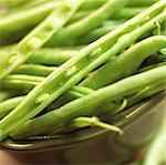 Bowl of Green Beans; Close Up