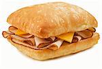 Rotisserie Chicken and Cheese Sandwich on Crusty Bread