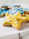 Iced Star Holiday Cookies