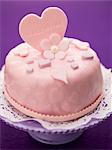 Gâteau rose pour la Saint Valentin