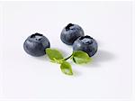 Three blueberries